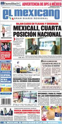 Portada de El Mexicano - El Gran Diario Regional (México)