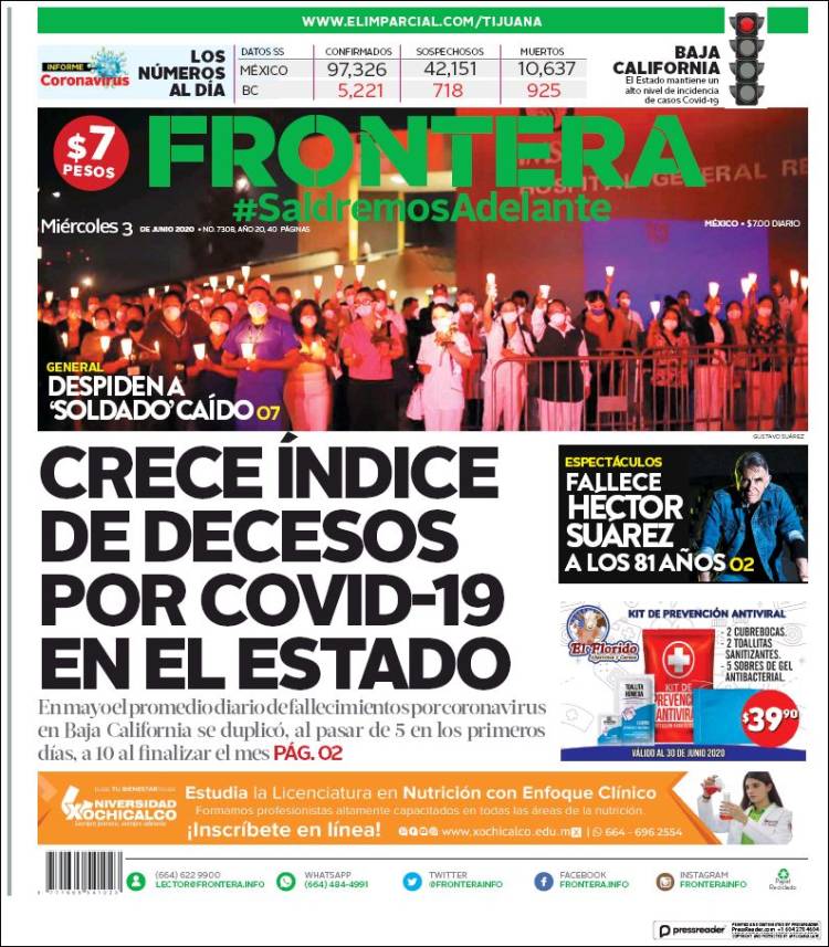 Portada de Frontera (México)