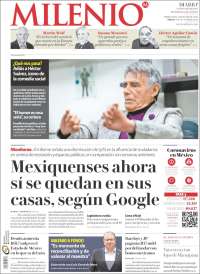 Portada de Milenio - Estado de México (México)