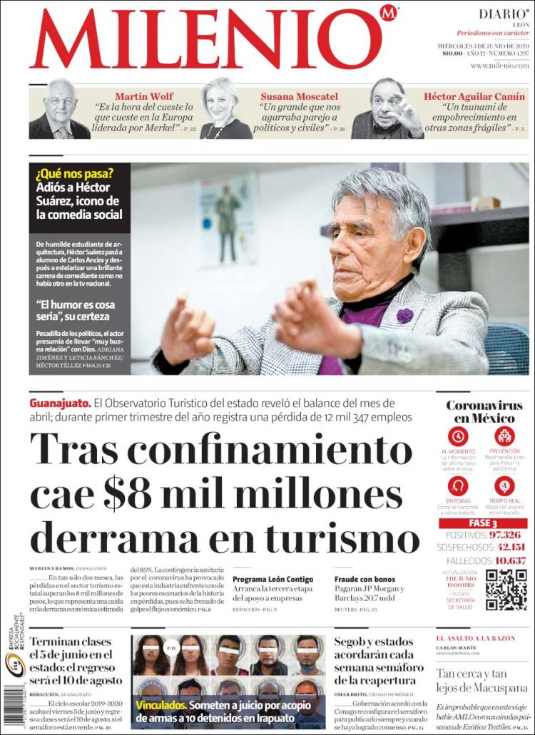 Portada de Milenio de León (México)