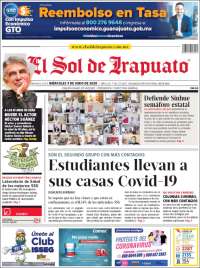 Portada de El Sol de Irapuato (México)