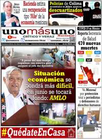 Portada de unomásuno (México)