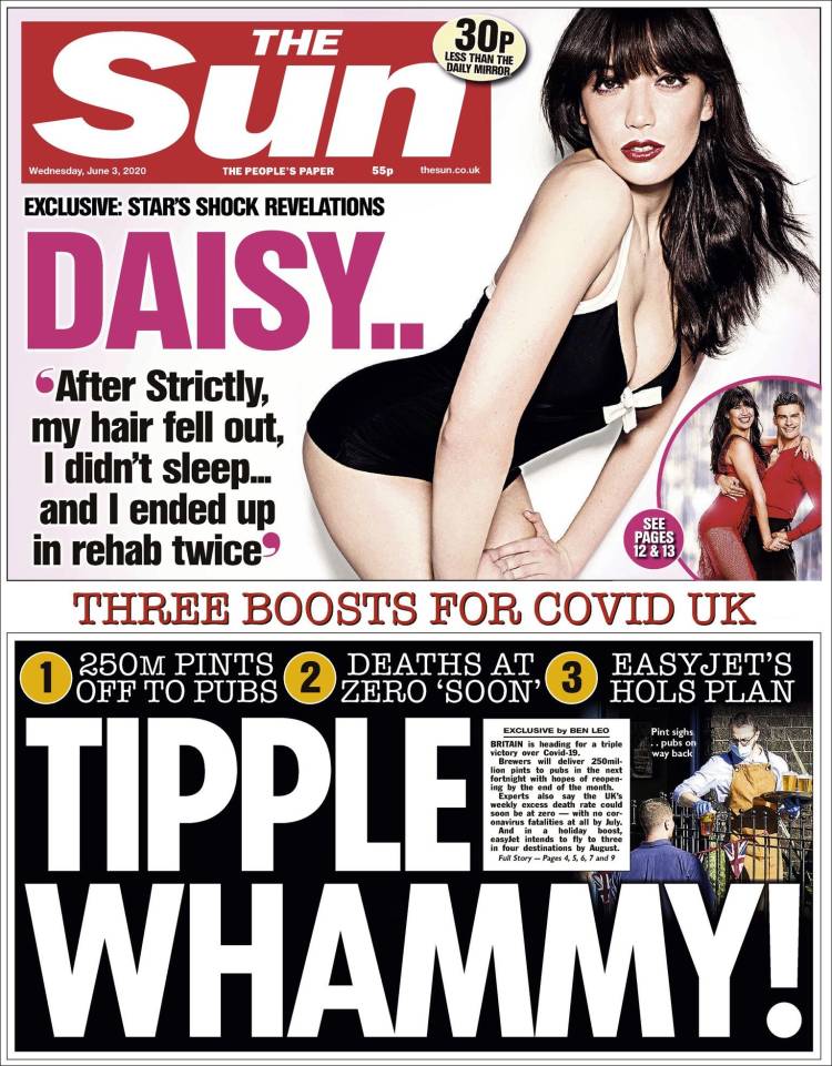 Portada de The Sun (Reino Unido)