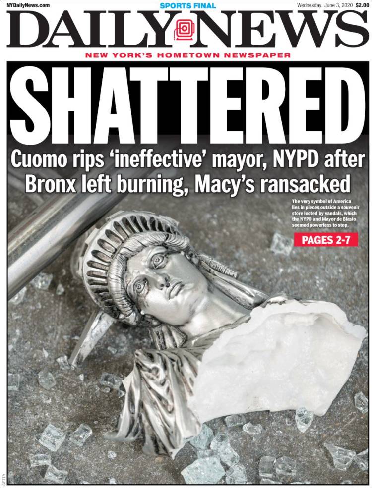 Portada de Daily News - New York (États-Unis)