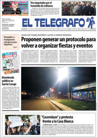 Portada de El Telégrafo (Uruguay)