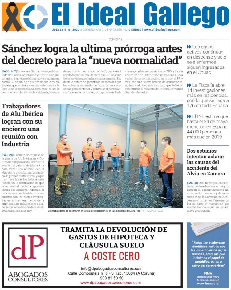 Portada de Diario de Ferrol (España)