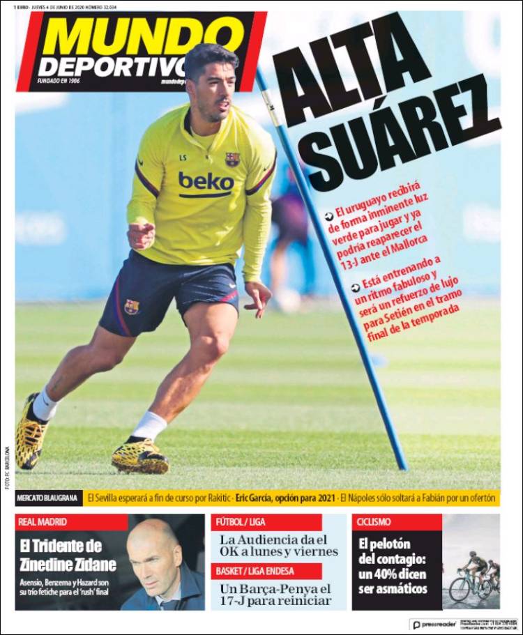 Portada de El Mundo Deportivo (España)