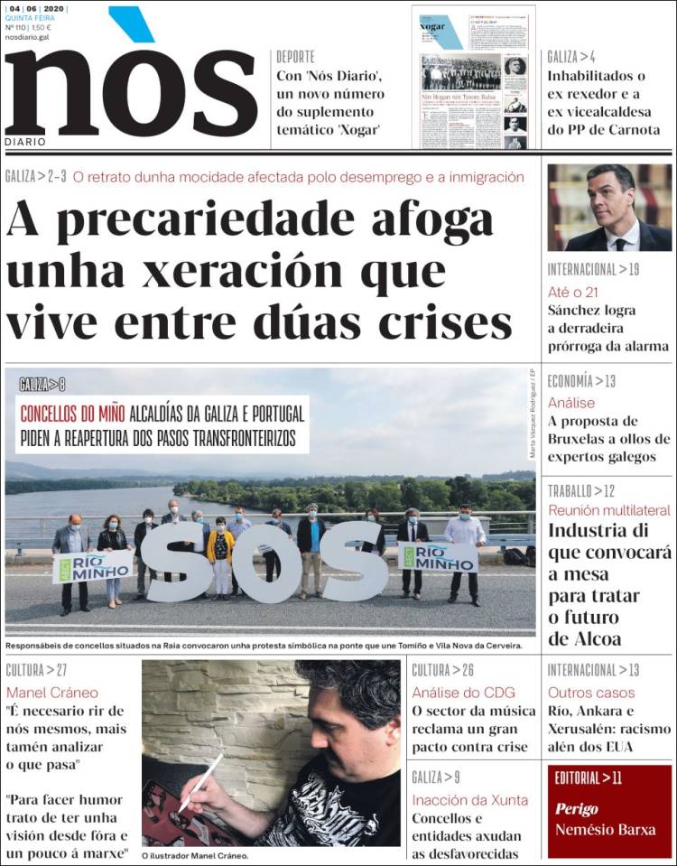 Portada de Nòs Diario (España)
