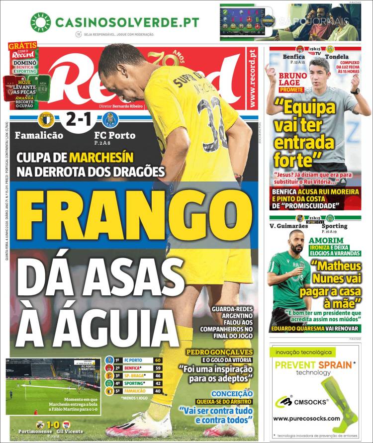 Portada de Record (Portugal)