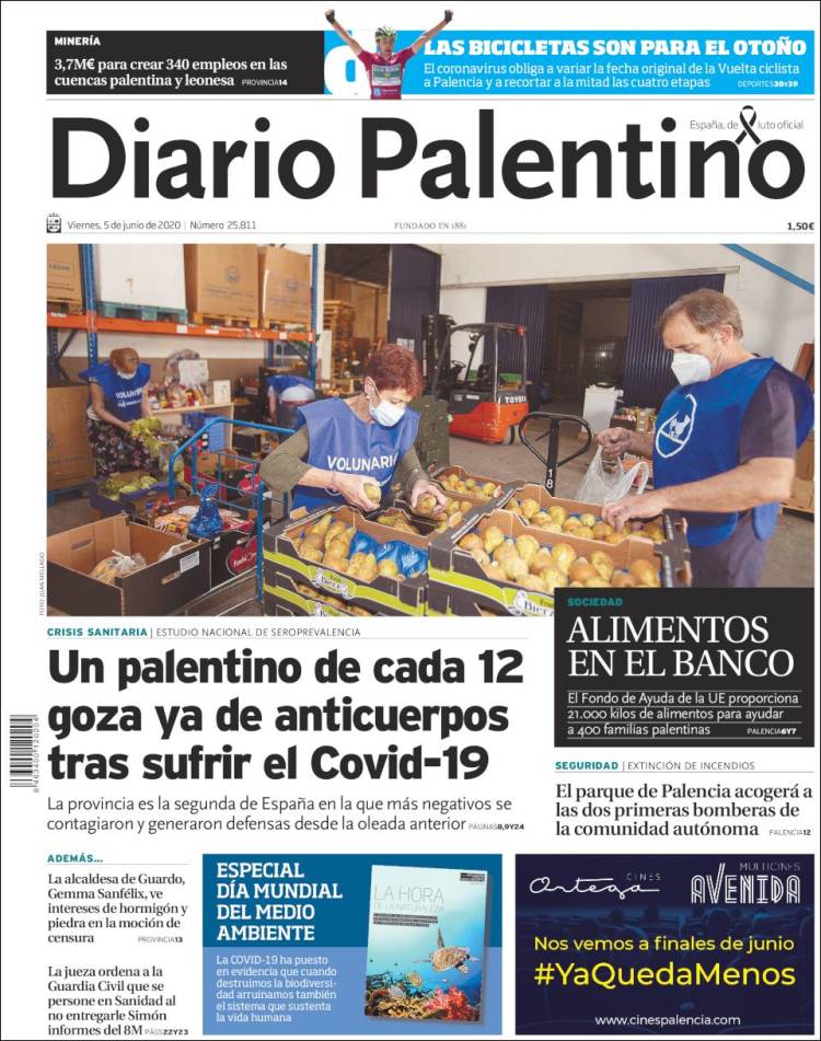 Portada de Diario Palentino (Spain)