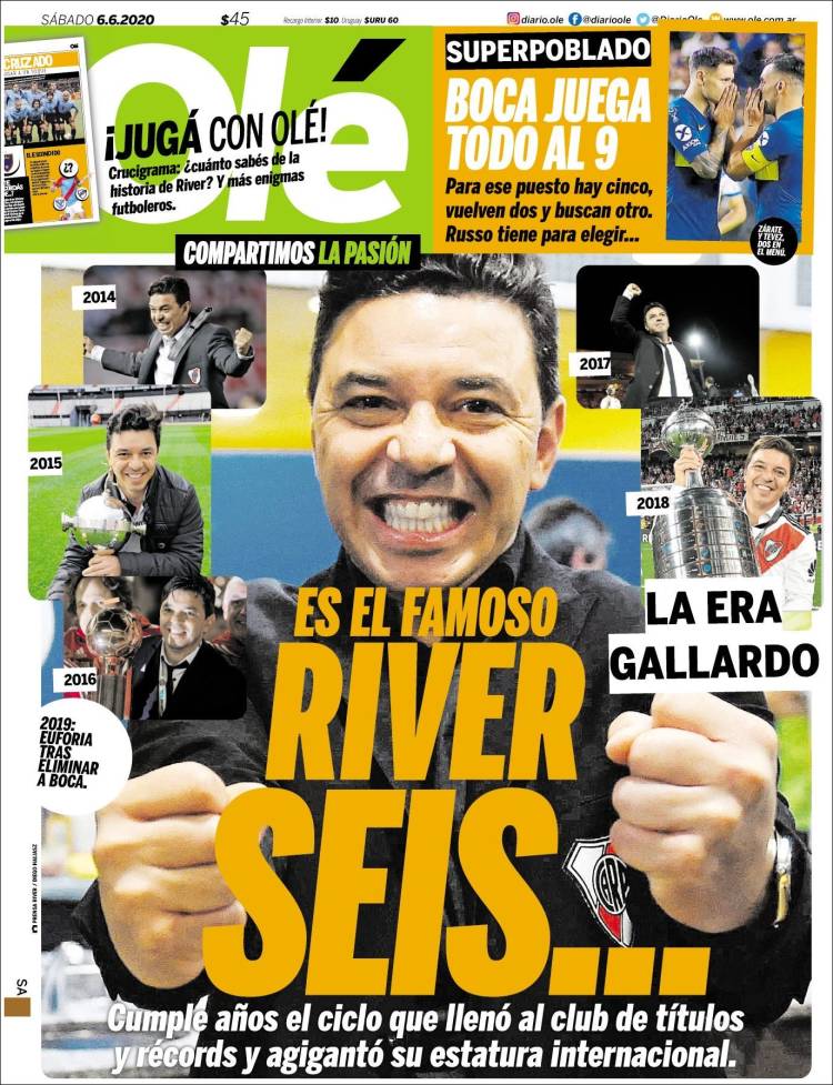 Portada de Olé (Argentina)