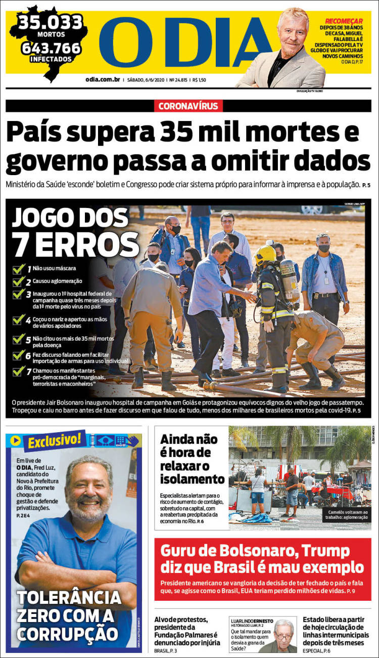 Portada de O Dia (Brasil)