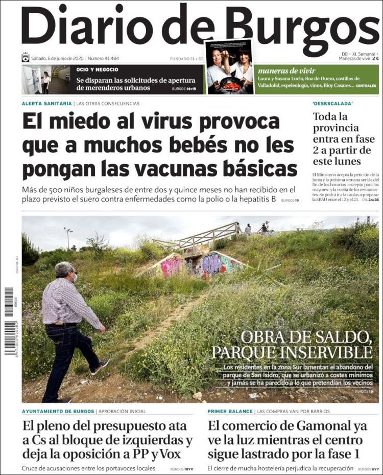 Portada de Diario de Burgos (Espa&ntilde;a)