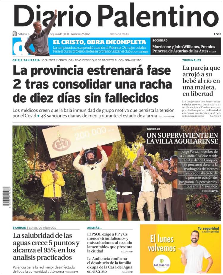 Portada de Diario Palentino (Espa&ntilde;a)
