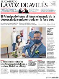 Portada de El Comercio - Avilés (Espa&ntilde;a)