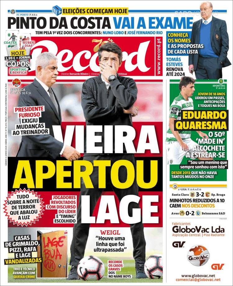 Portada de Record (Portugal)