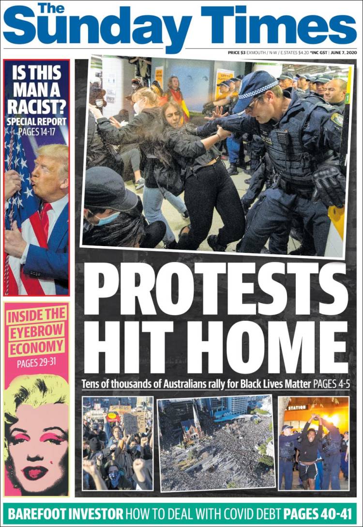 Portada de The West Australian (Australia)