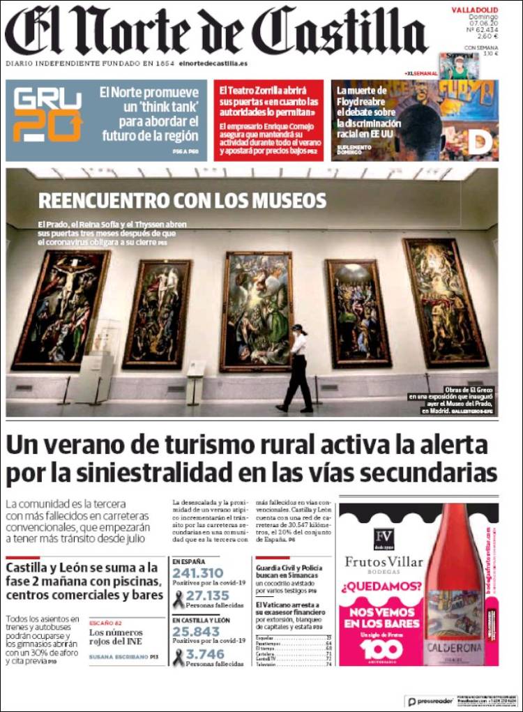 Portada de Norte de Castilla - Valladolid (Espagne)
