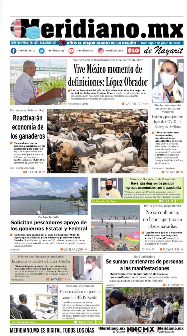 Portada de Meridiano (M&eacute;xico)