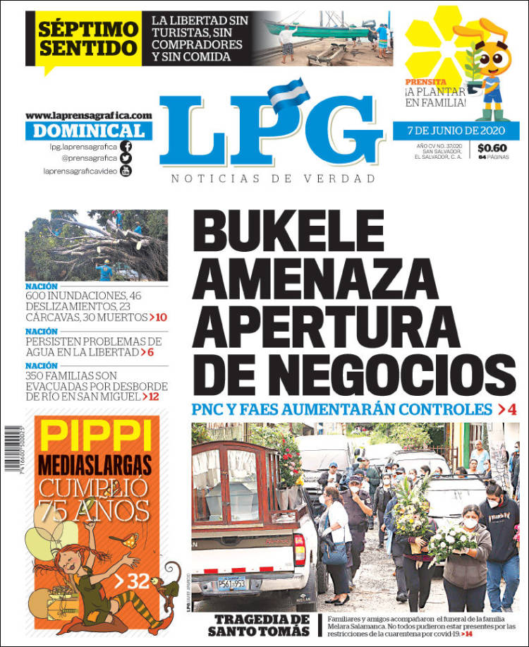 Portada de La Prensa Gráfica (El Salvador)