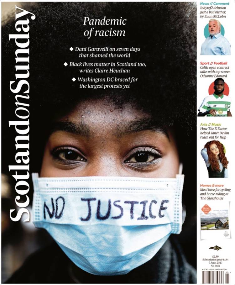 Portada de The Scotsman (Reino Unido)