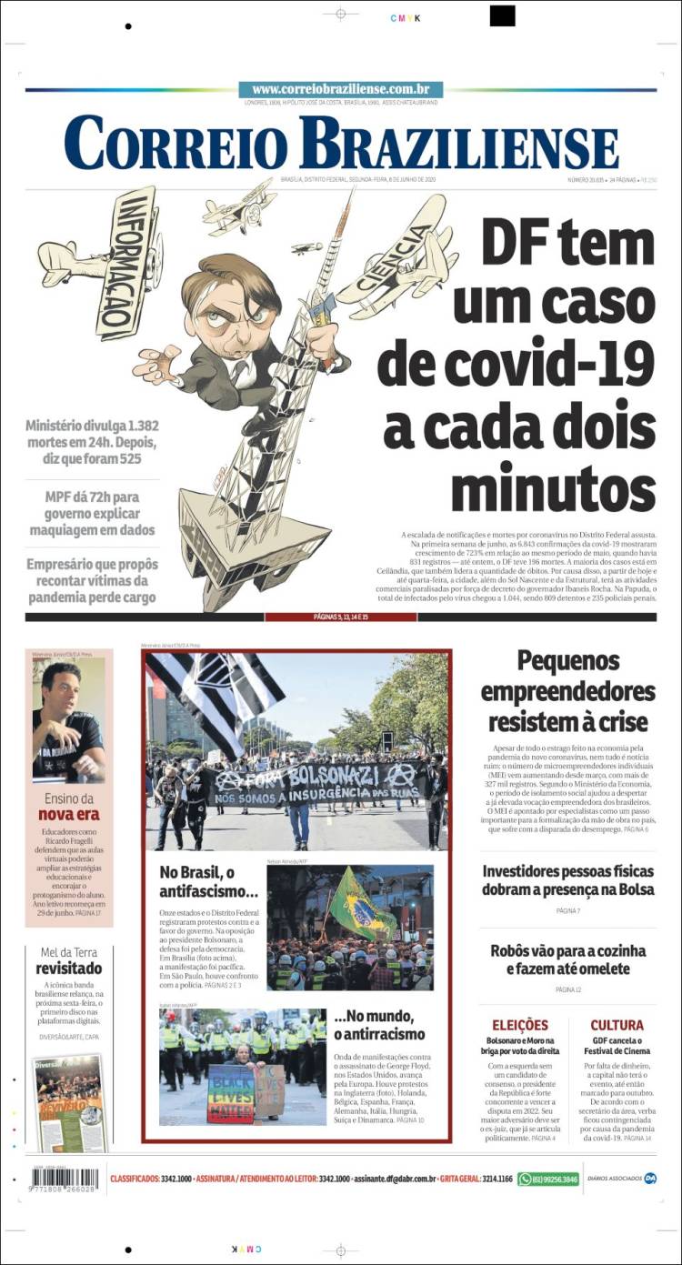 Portada de Correio Braziliense (Brasil)