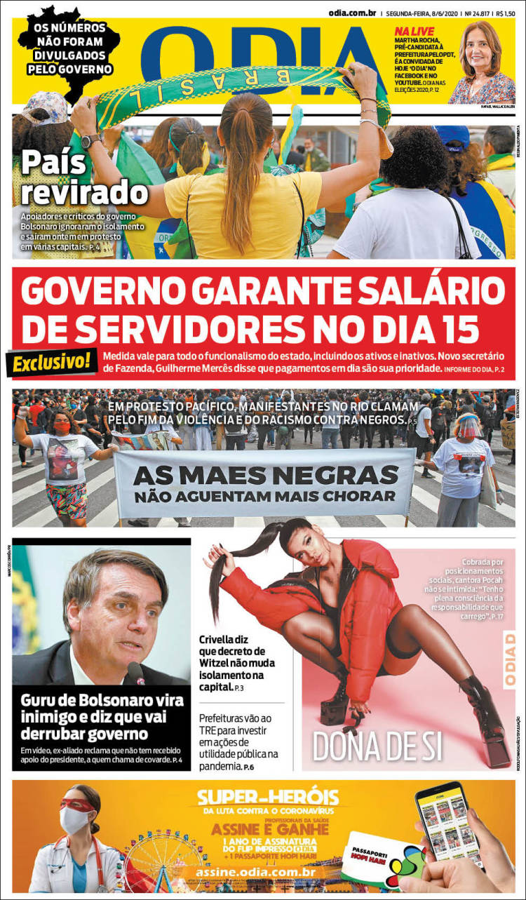 Portada de O Dia (Brasil)