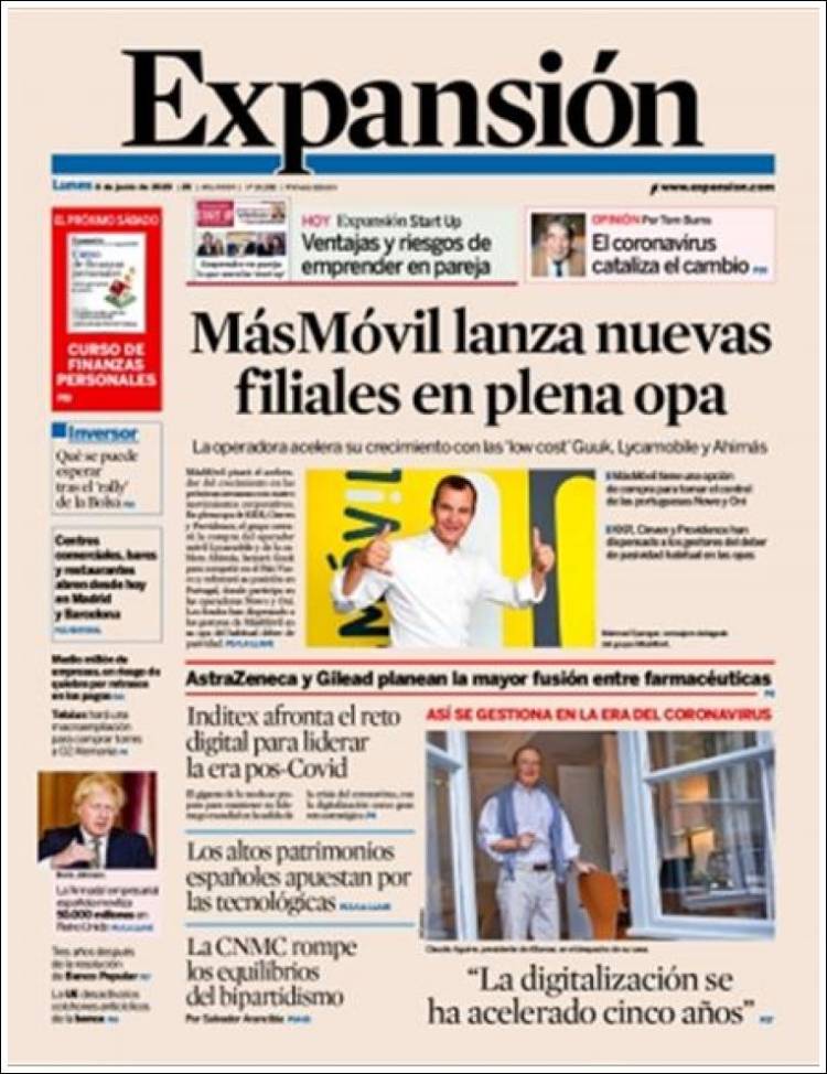 Portada de Expansión (Espa&ntilde;a)
