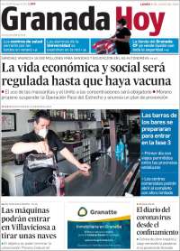 Portada de Granada Hoy (España)