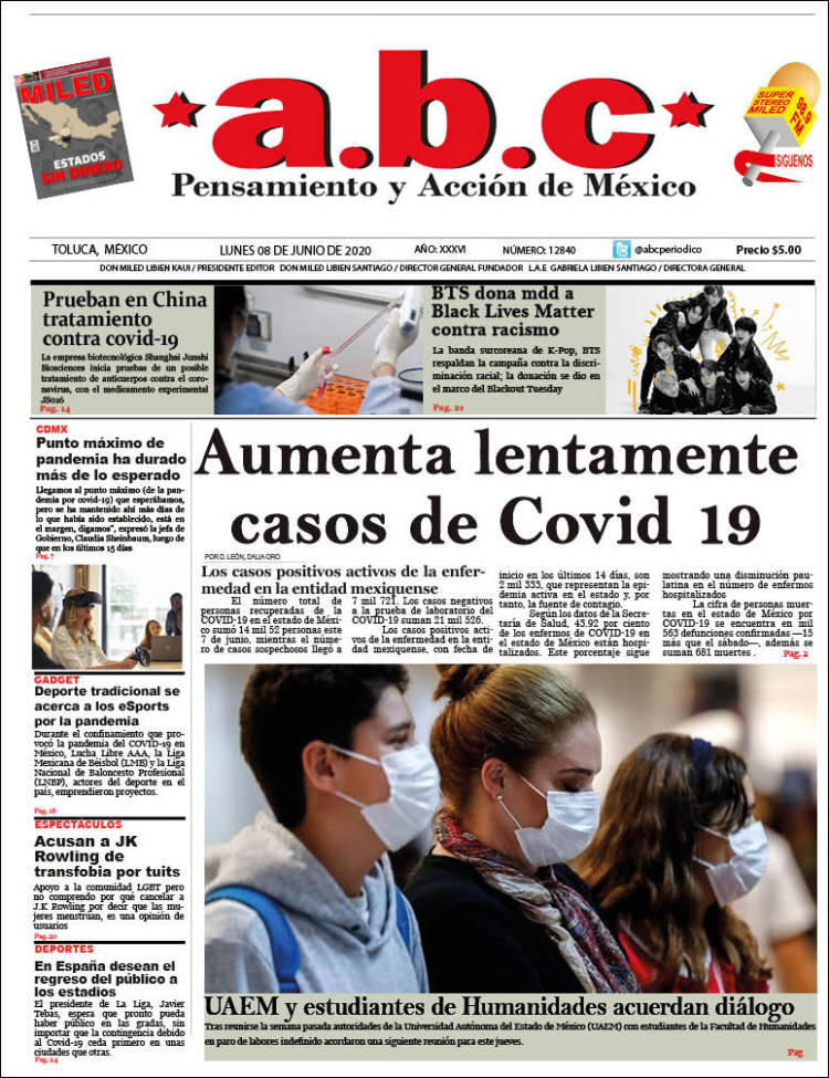 Portada de A.B.C.  (Mexico)