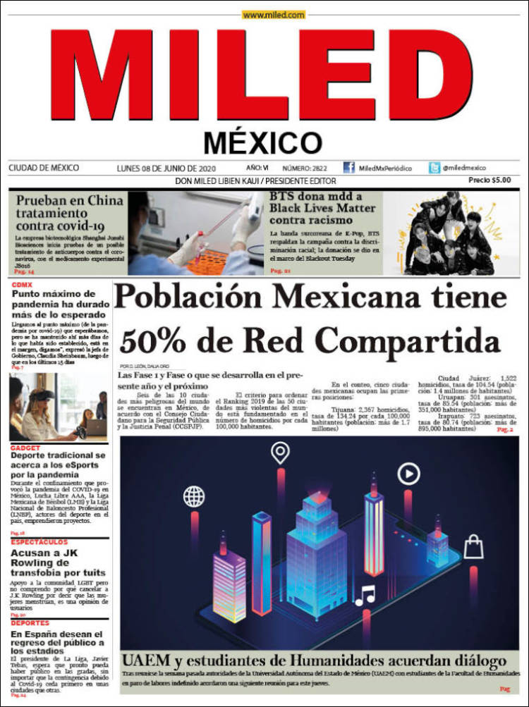 Portada de Miled (México)