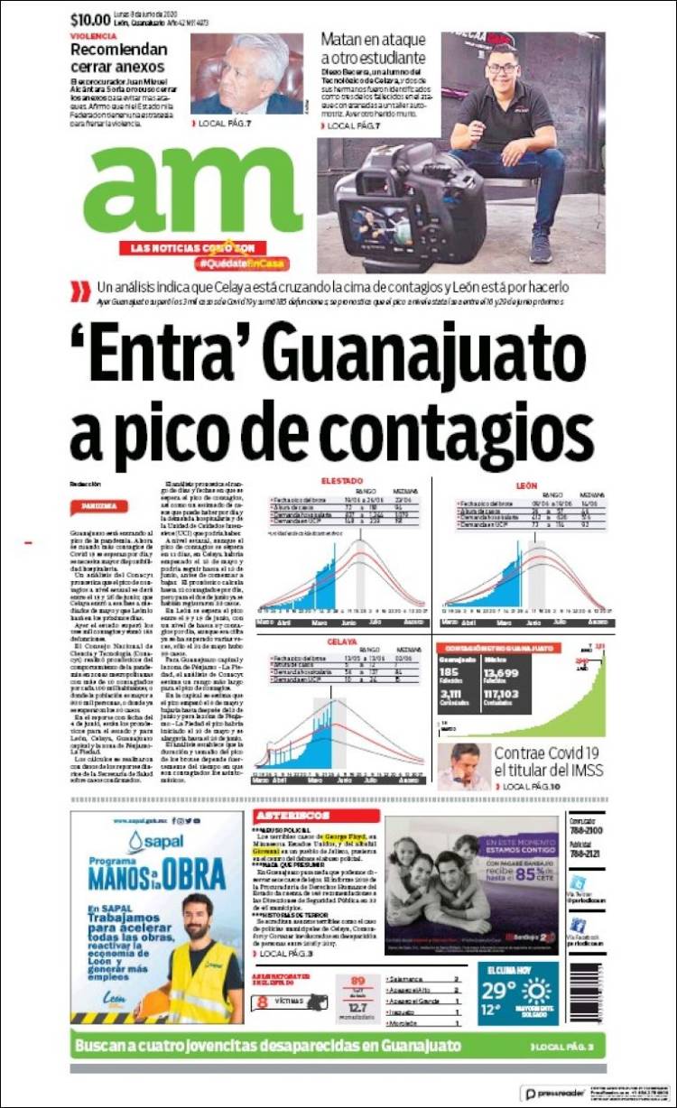 Portada de Al Día A.M. (México)