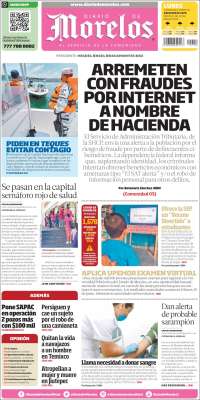 Portada de Diario de Morelos (Mexico)
