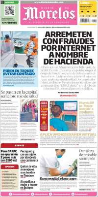 Portada de Diario de Morelos (México)