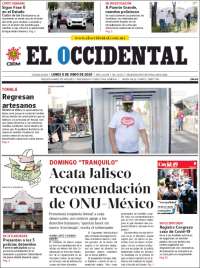 Portada de El Occidental (México)