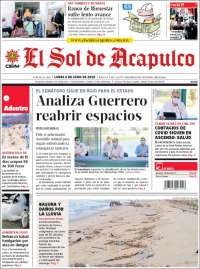 Portada de El Sol de Acapulco (Mexico)