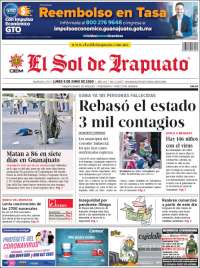 Portada de El Sol de Irapuato (México)