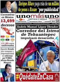 Portada de unomásuno (México)