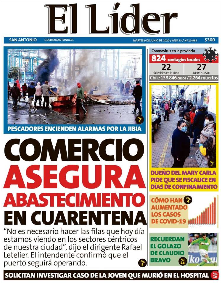 Portada de Lider de San Antonio (Chile)