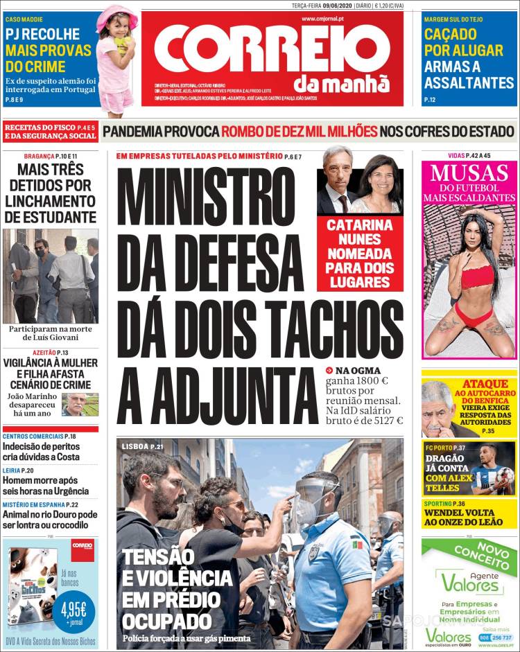 Portada de Correio da Manhã (Portugal)