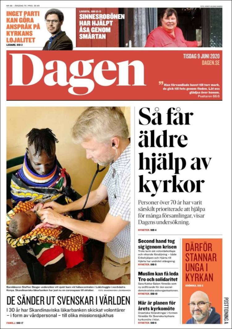 Portada de Dagen (Suecia)