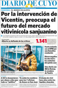 Portada de Diario de Cuyo (Argentina)