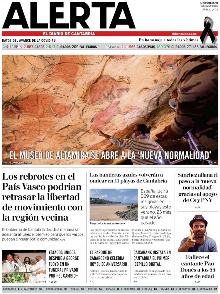 Portada de Alerta - El Diario de Cantabria (España)