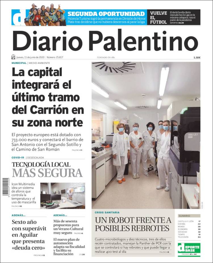 Portada de Diario Palentino (Spain)