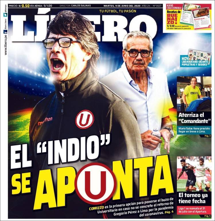 Portada de Líbero (Perú)