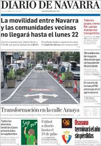 Portada de Diario de Navarra (España)