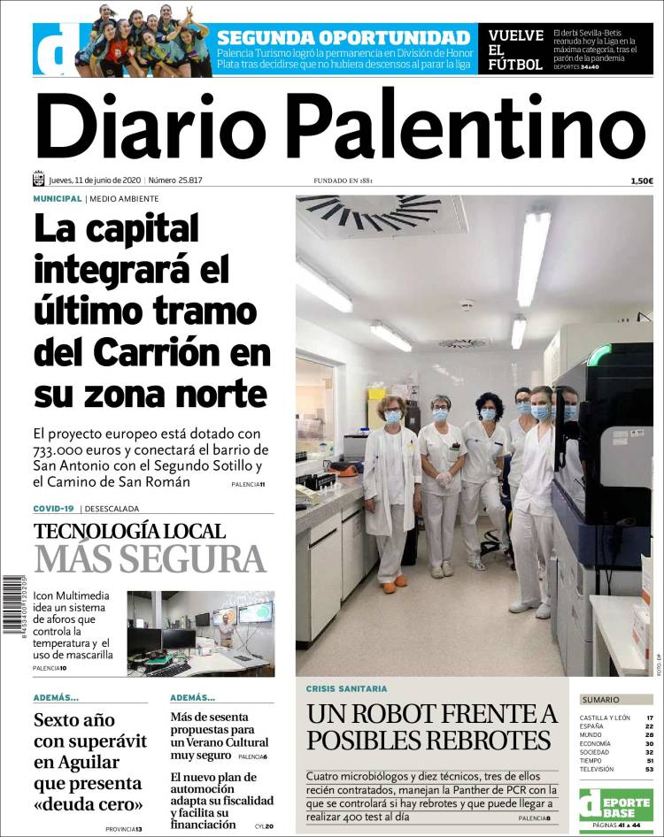 Portada de Diario Palentino (España)