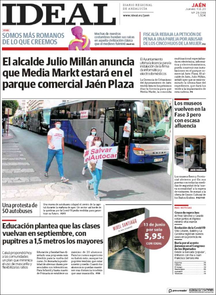 Portada de El Ideal de Jaén (España)