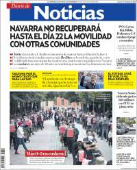 Portada de Noticias de Navarra (España)