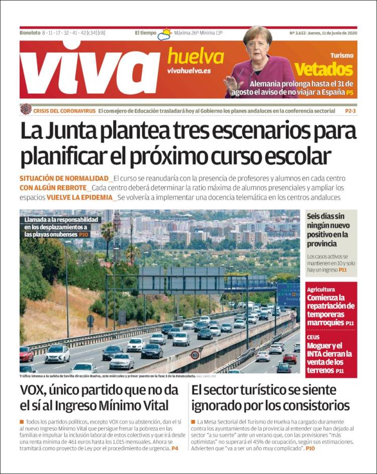 Portada de Viva Huelva (España)